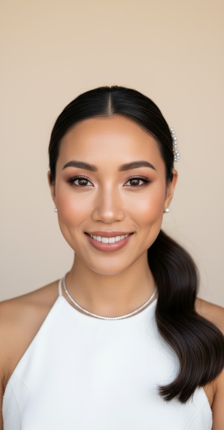 After Side Ponytail For Wedding